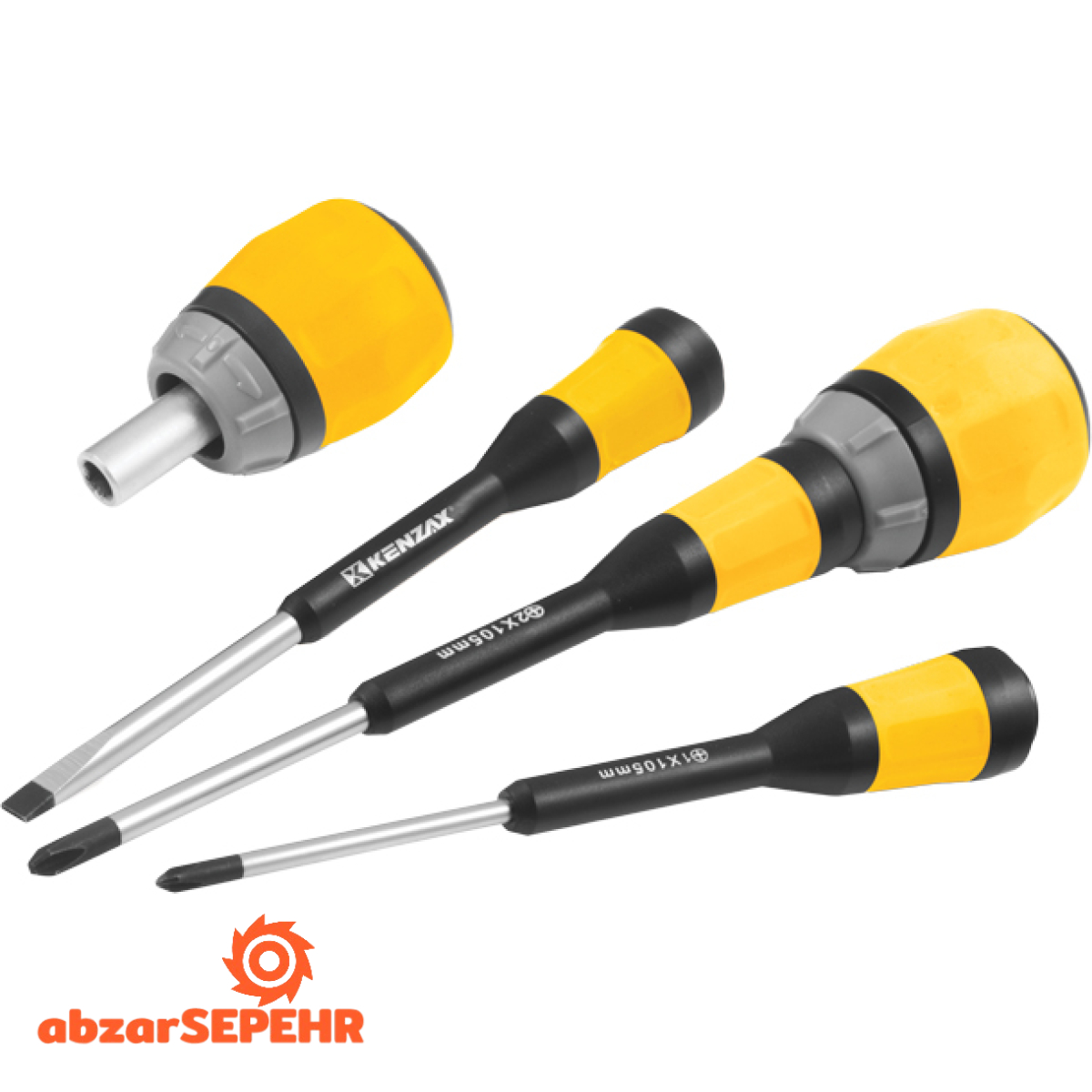 پیچ گوشتی جغجغه 6 عددی کنزاکس KRS-106 - تصویر 3