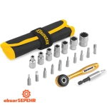 ست سر پیچ‌ گوشتی و بکس کنزاکس KBR-119