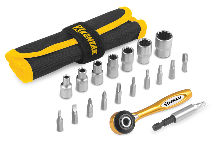 ست سر پیچ گوشتی و بکس کنزاکس KBR-119 ست سر پیچ گوشتی و بکس کنزاکس KBR-119