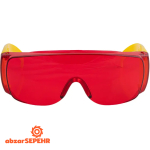 عینک ایمنی بغل کرکره قرمز کنزاکس 1765 - تصویر 4