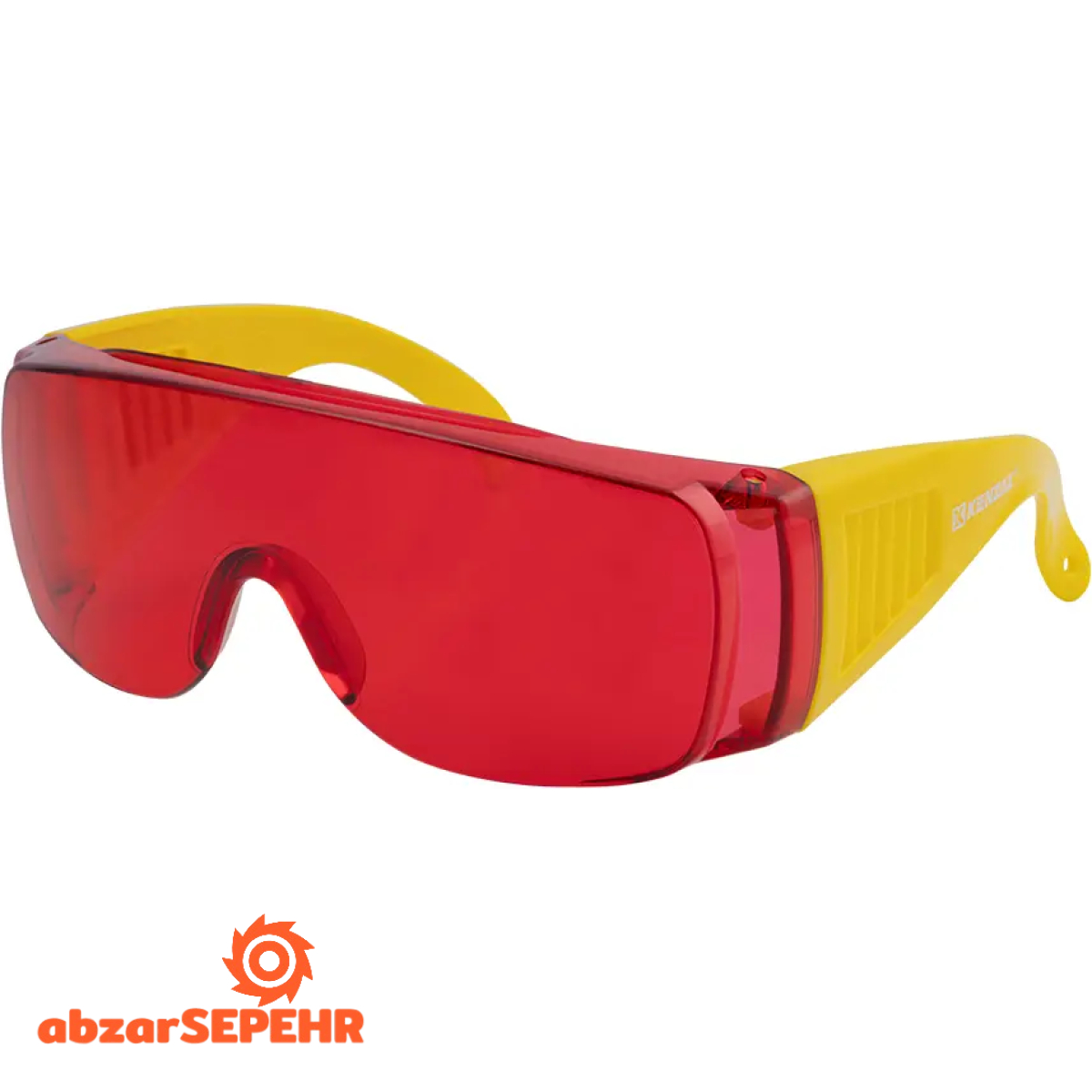 عینک ایمنی بغل کرکره قرمز کنزاکس 1765