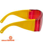 عینک ایمنی بغل کرکره قرمز کنزاکس 1765 - تصویر 2