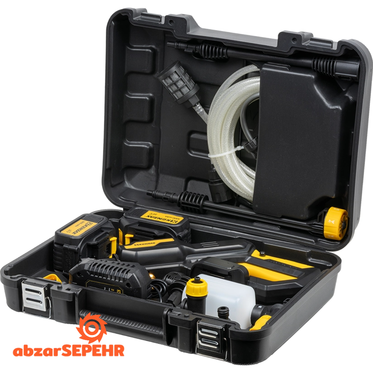 کارواش شارژی براشلس 20 ولت کنزاکس 8770 - تصویر 12