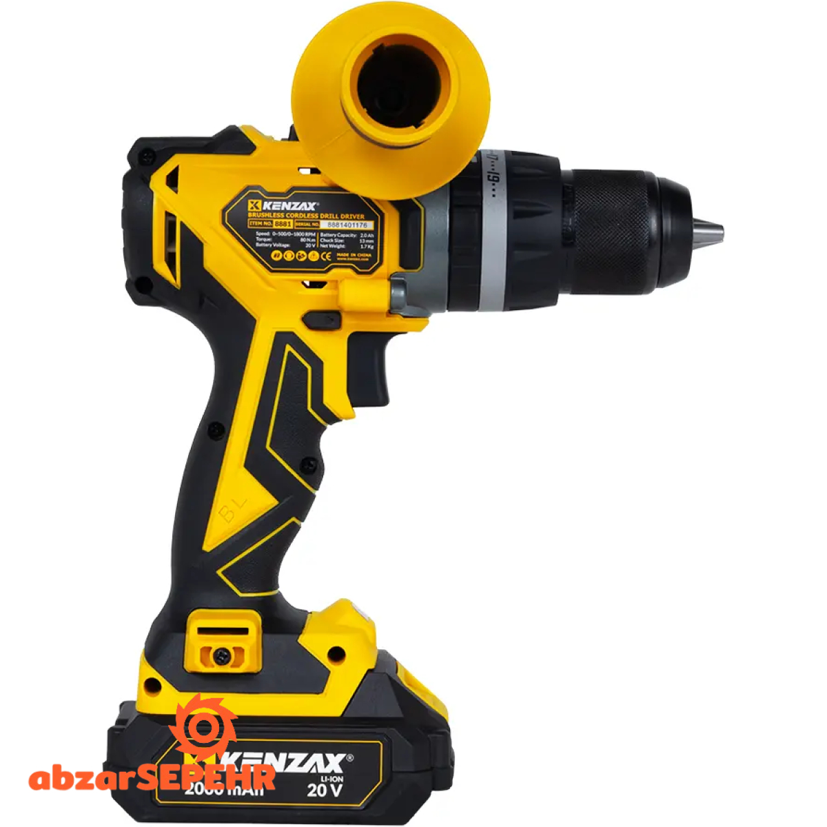 دریل پیچ‌ گوشتی شارژی کنزاکس 8881 - تصویر 2