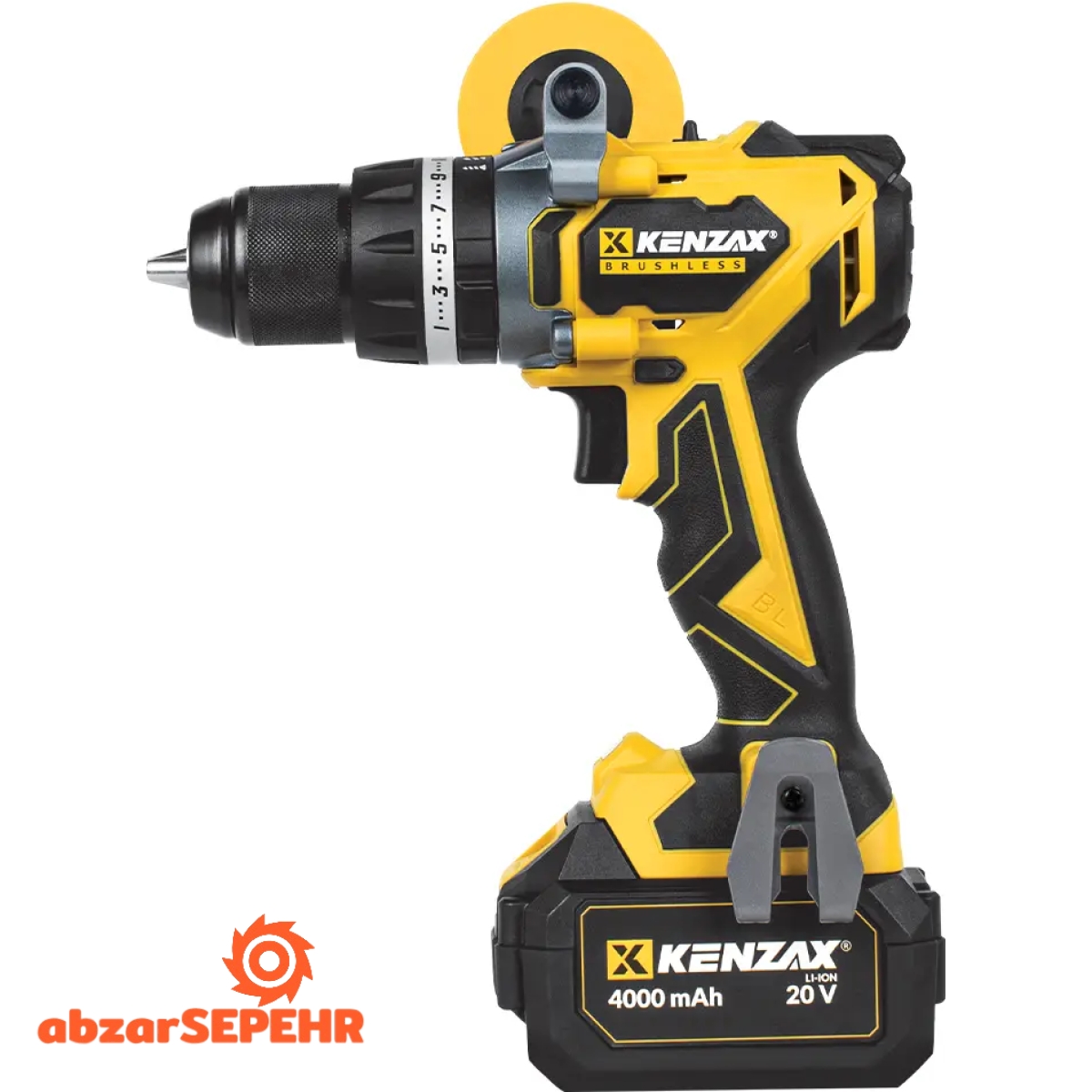 دریل پیچ گوشتی شارژی دو باتری کنزاکس 8884 - تصویر 4