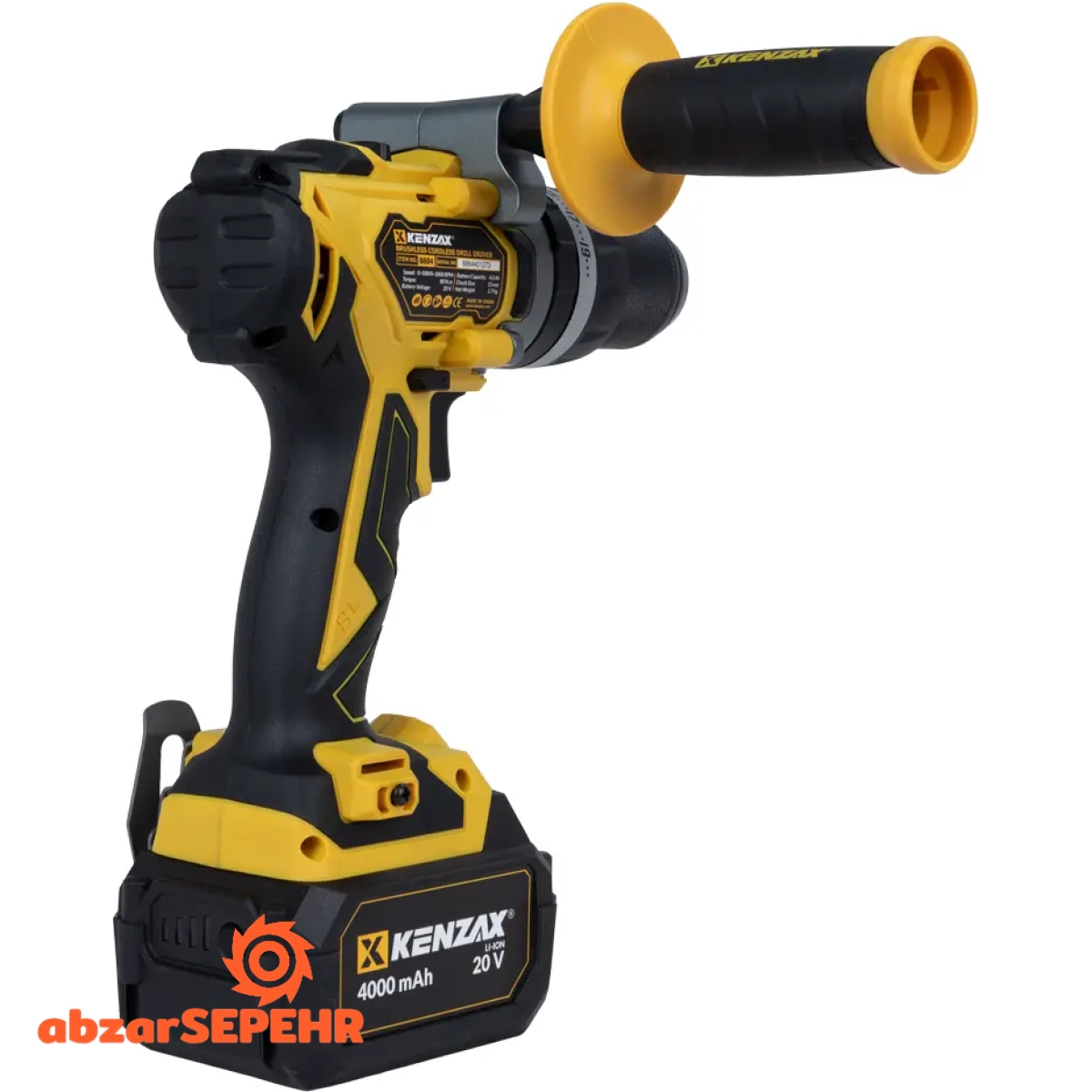 دریل پیچ گوشتی شارژی دو باتری کنزاکس 8884 - تصویر 3