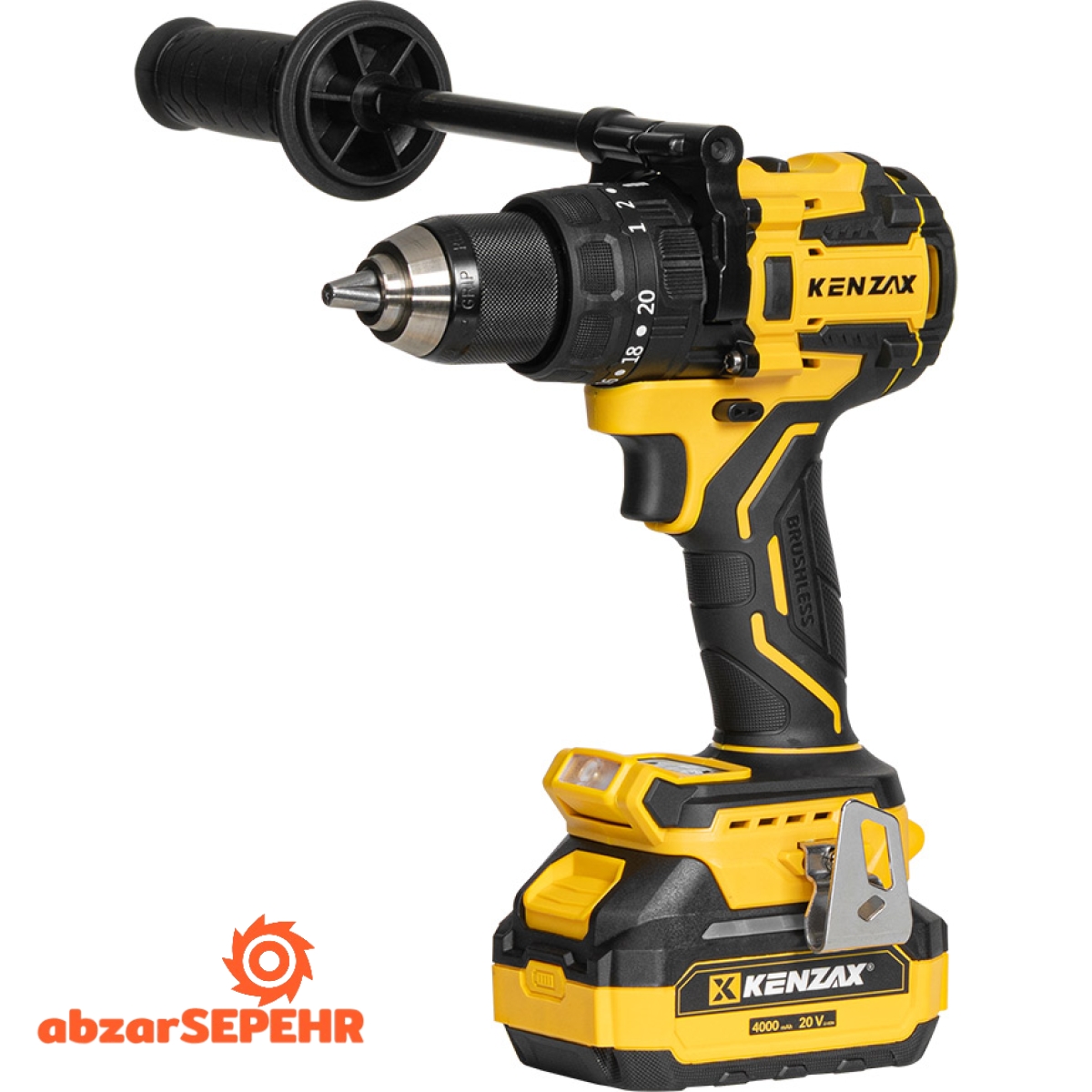 دریل پیچ گوشتی شارژی براشلس کنزاکس 8898 - تصویر 3