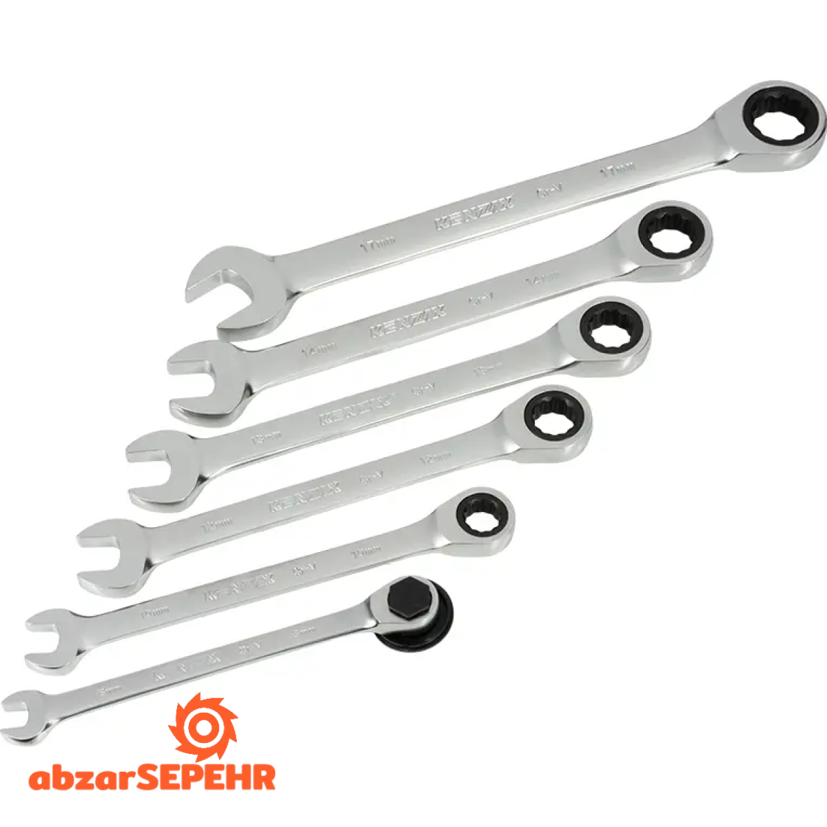 آچار یک سر جغجغه‌ای ۶ عددی کنزاکس 9406 - تصویر 4