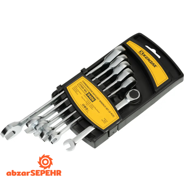 آچار یک سر جغجغه‌ای ۶ عددی کنزاکس 9406