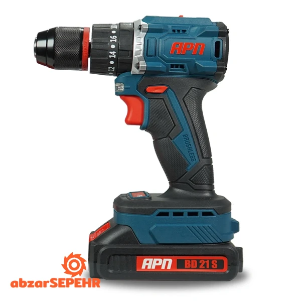 دریل شارژی براشلس apn مدل BD21S