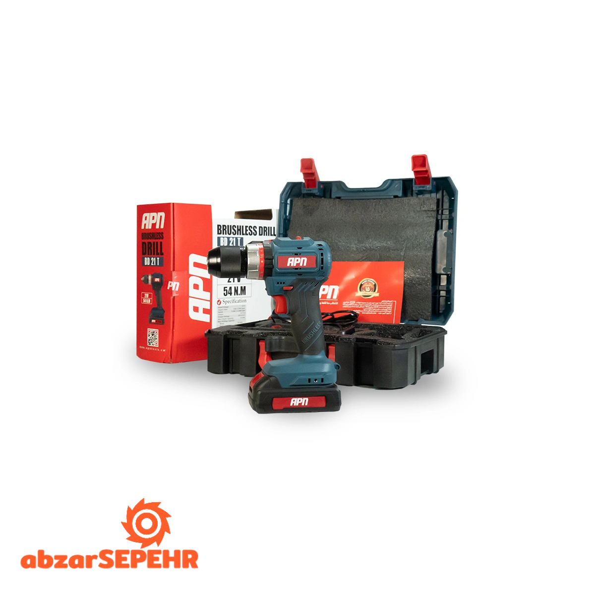 دریل شارژی براشلس 21 ولت apn مدل BD21T - تصویر 5