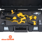 ست اره زنجیری و قیچی شارژی کنزاکس 8740 - تصویر 3