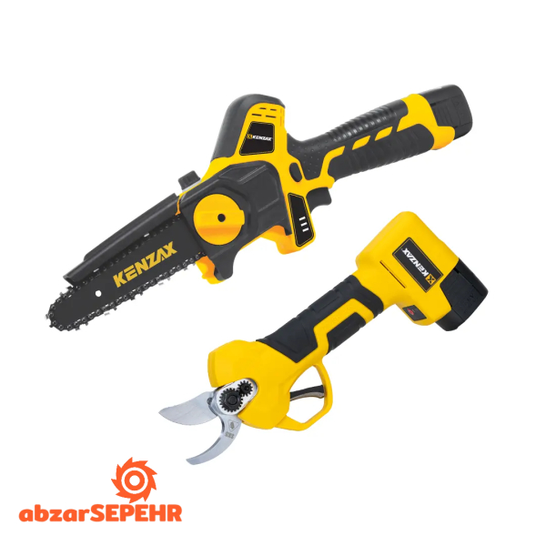 ست اره زنجیری و قیچی شارژی کنزاکس 8740